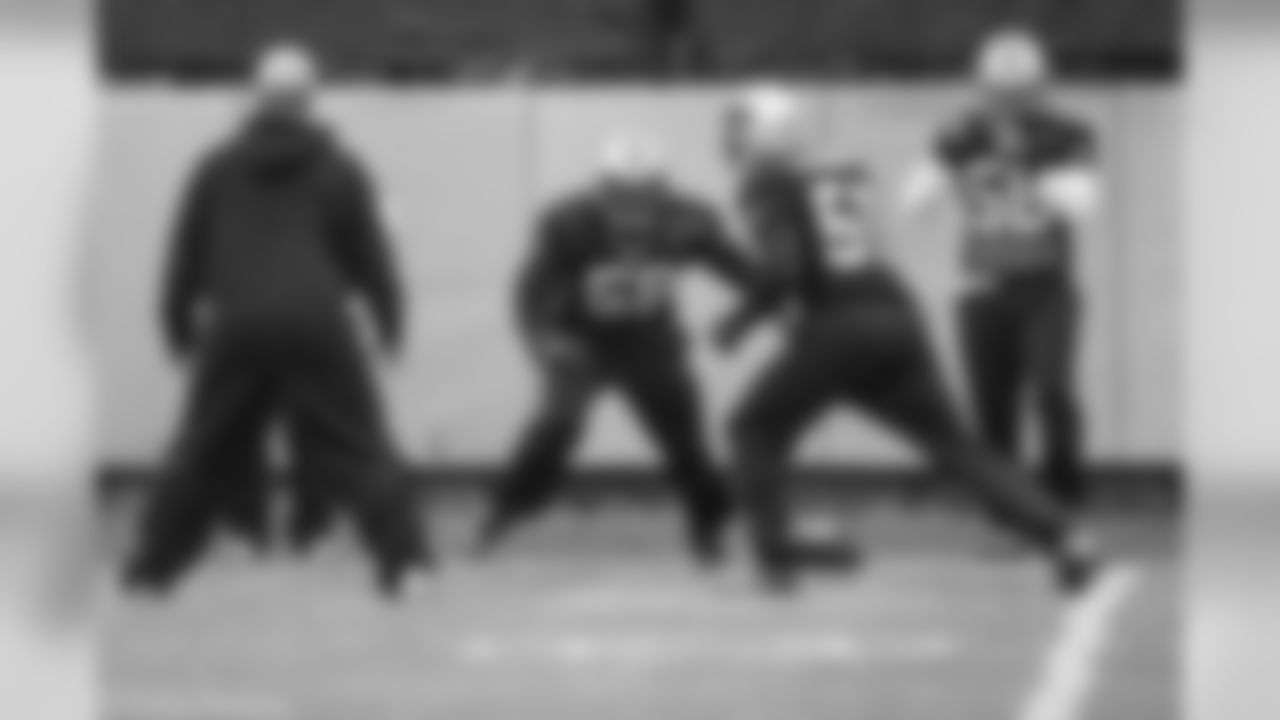 LBs Thomas Davis, Sr., Brian Blechen and A.J. Klein