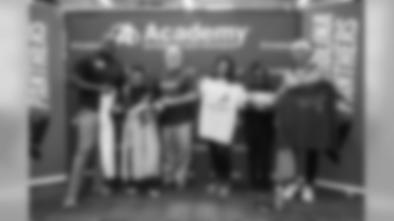 The Carolina Panthers and United Way partner with Academy Sports to give a $200 hoping spree to several area middle school children on Tuesday, Dec. 4, 2018 in Concord, NC.