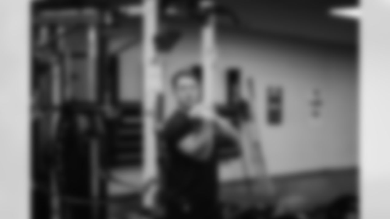 Offseason workouts in the weight room