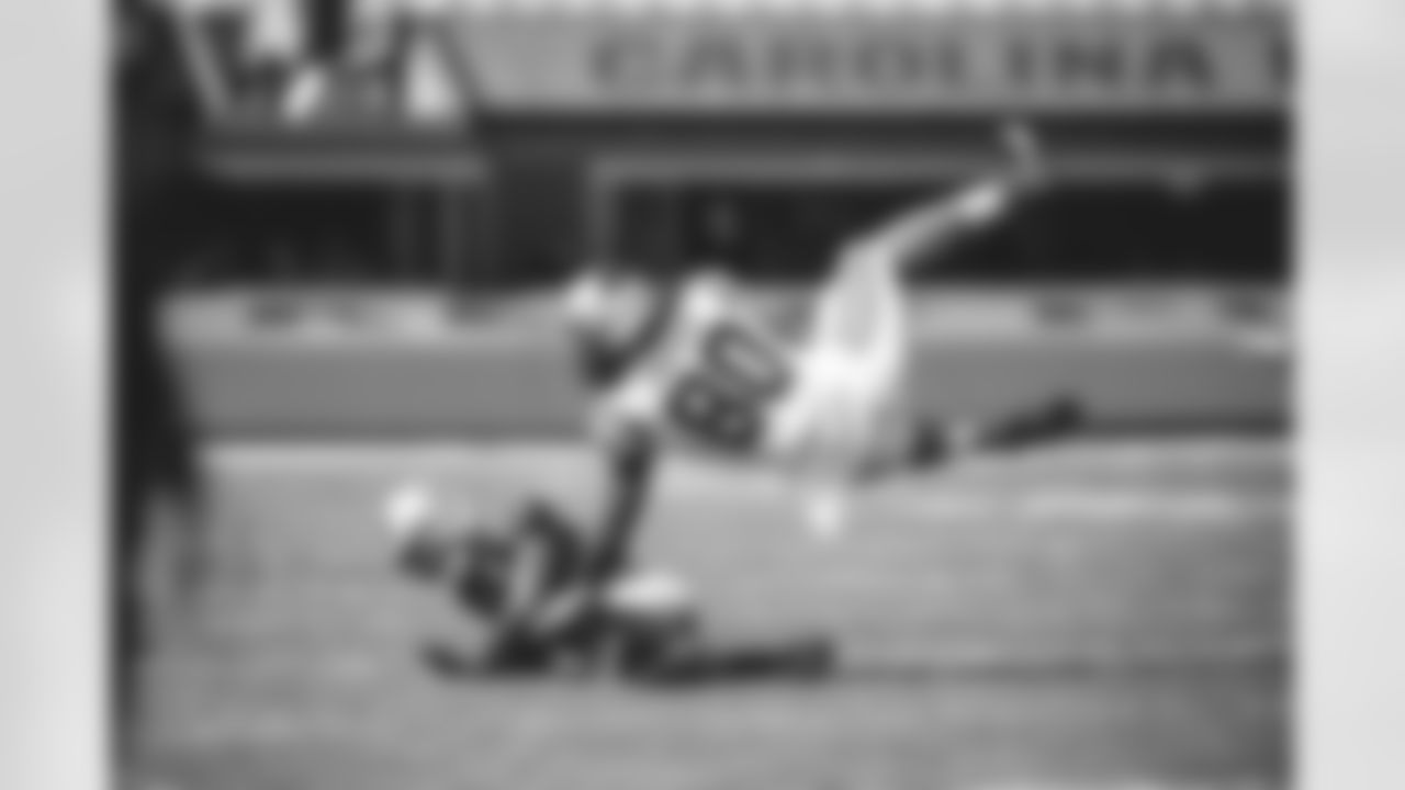 Ian Thomas has played in 65 games with 30 starts in four seasons in Carolina, totaling 802 receiving yards on 90 receptions.