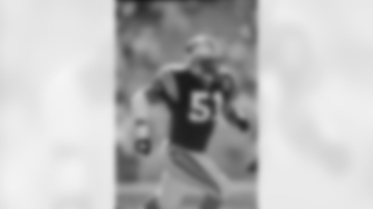 Sam Mills played for Carolina from 1995-97, then served as an assistant coach from 1998-2004.