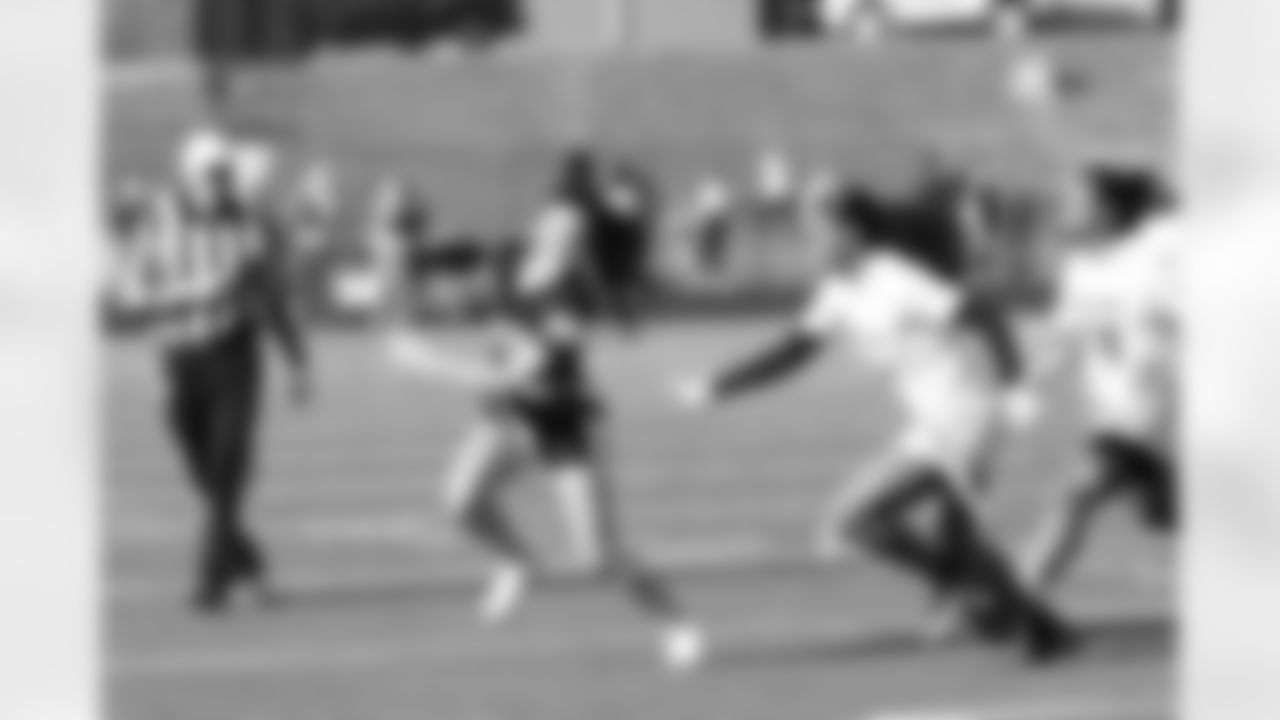 Opening night of girls high school flag football at Hough High School in Charlotte, N.C.