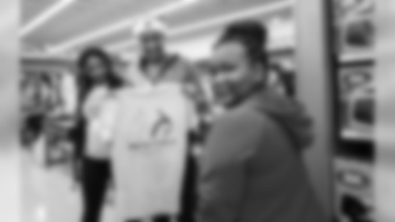 The Carolina Panthers and United Way partner with Academy Sports to give a $200 hoping spree to several area middle school children on Tuesday, Dec. 4, 2018 in Concord, NC.