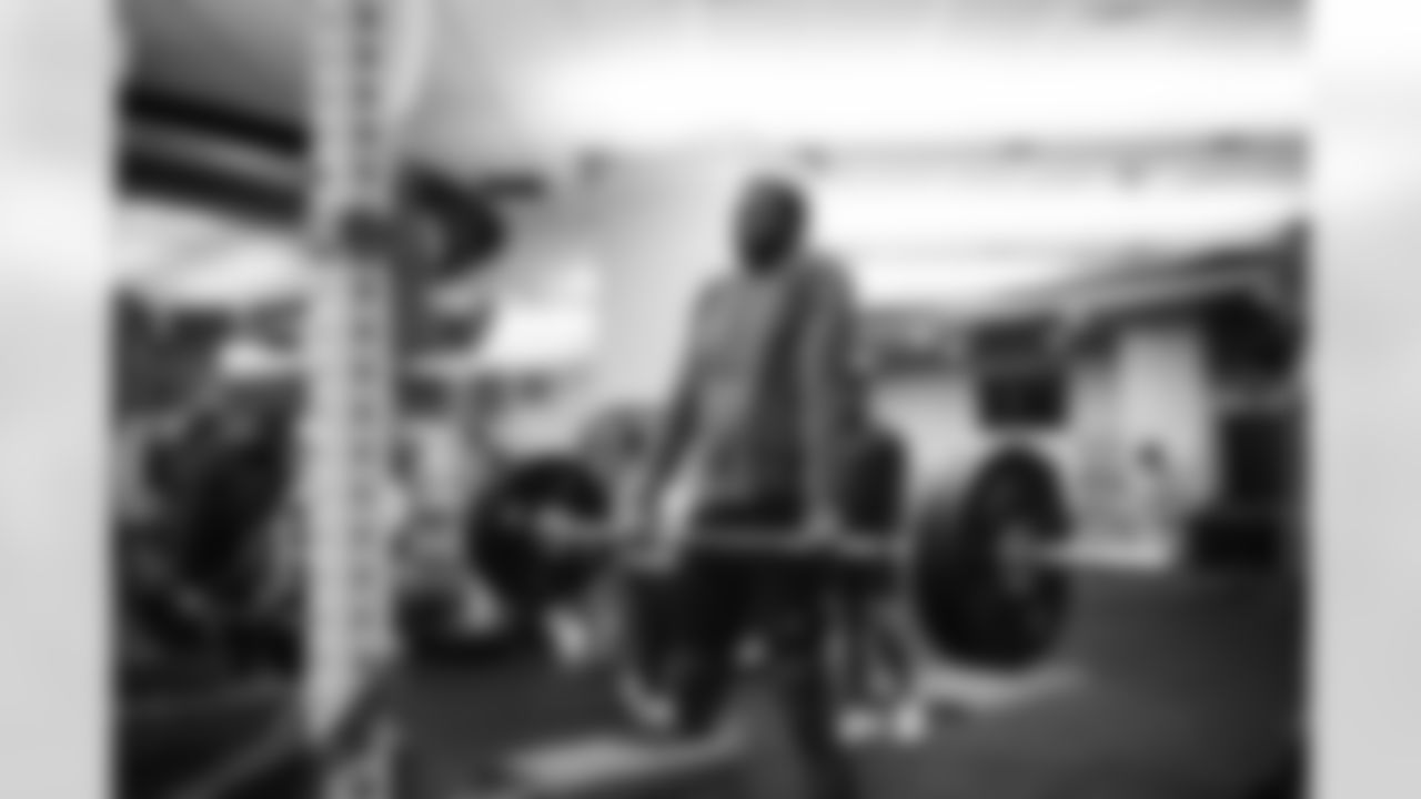 Offseason workouts in the weight room