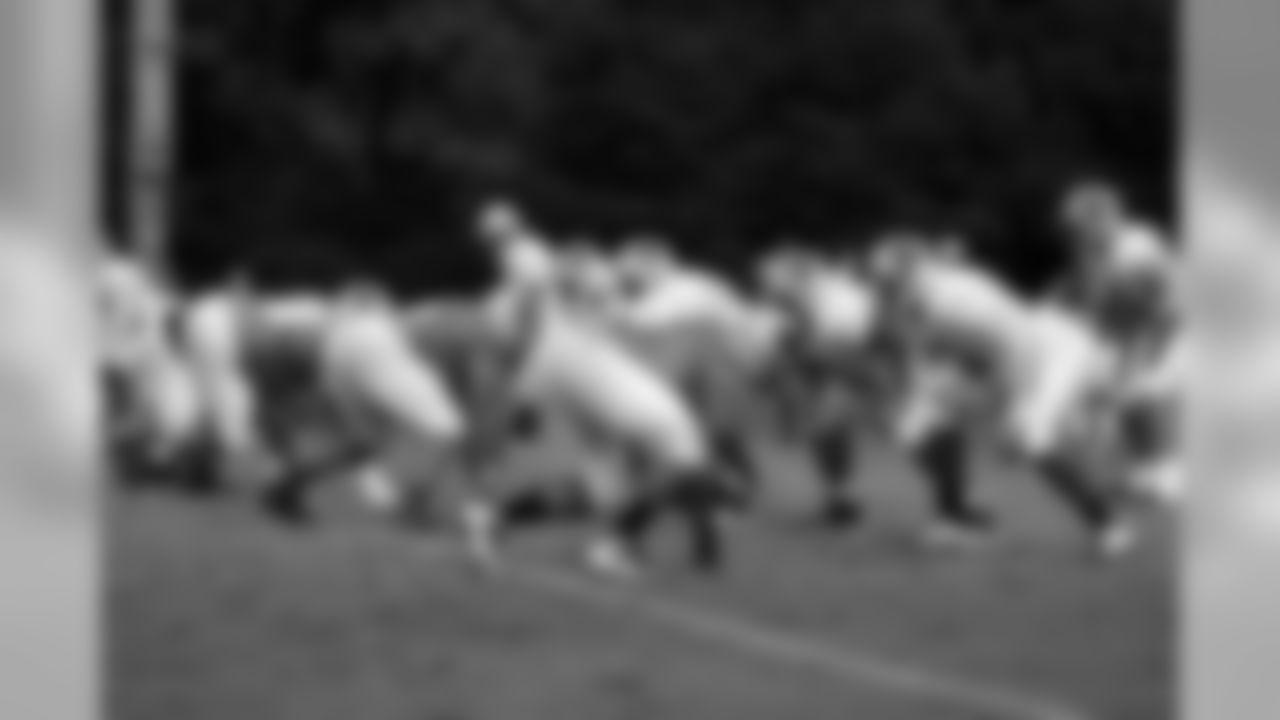 Panthers at the line of scrimmage