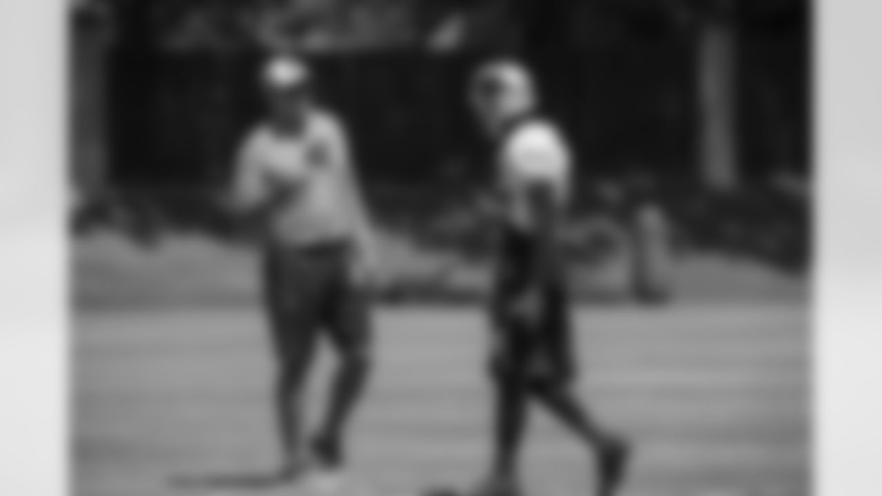 Head Coach Ron Rivera and WR Philly Brown