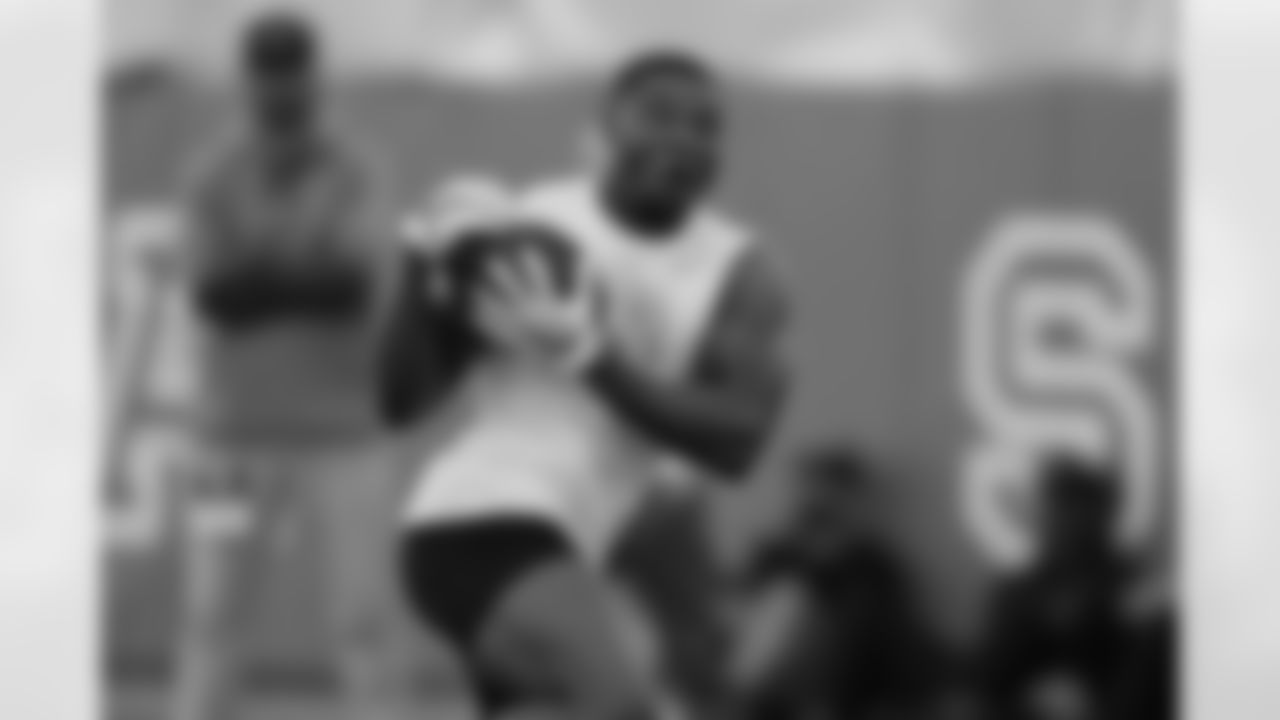 Texas defensive back Chris Brown goes through drills during the school's Pro Day, Thursday, March 11, 2021, in Austin, Texas. (AP Photo/Eric Gay)