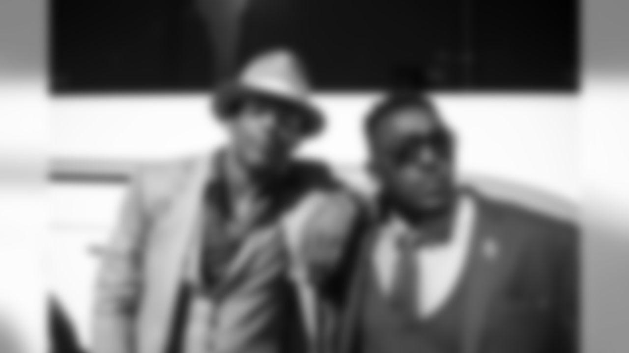 Cam Newton and Thomas Davis travel for their game against Washington on Saturday, Oct. 13, 2018.