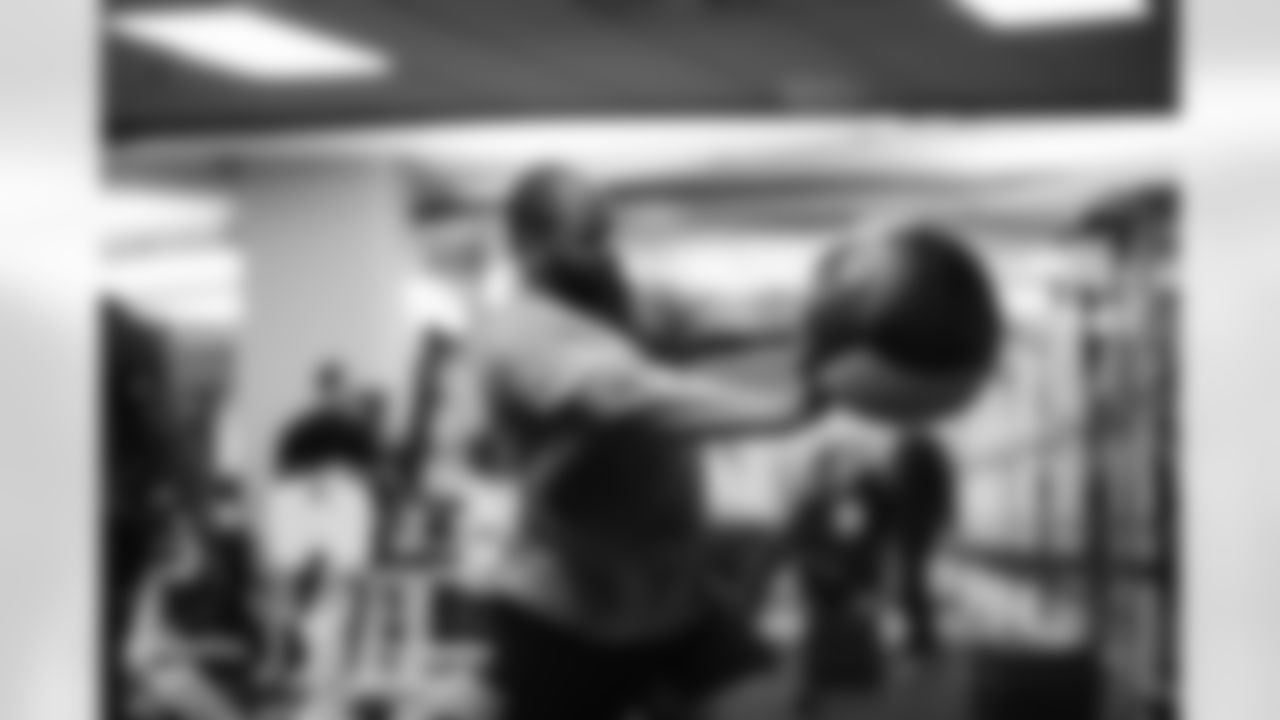 Offseason workouts in the weight room
