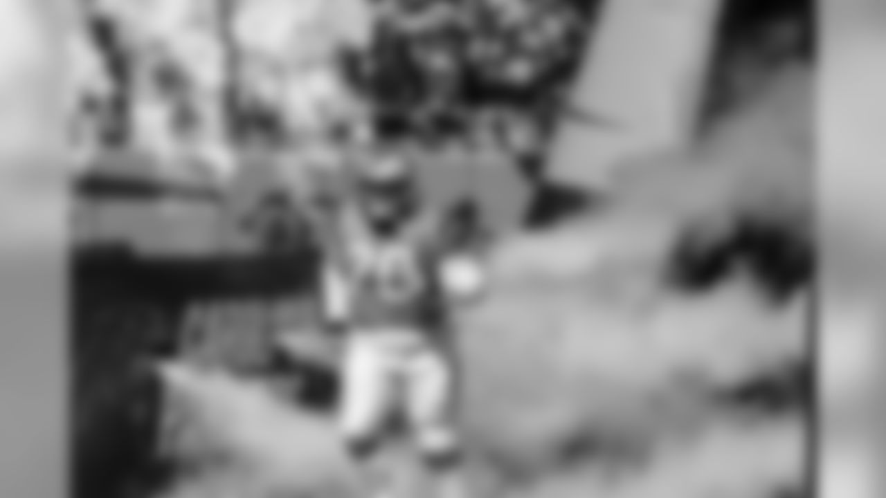 Trai Turner is introduced during a week 8 game against the Baltimore Ravens at Bank of America Stadium on Sunday, October 28, 2018.