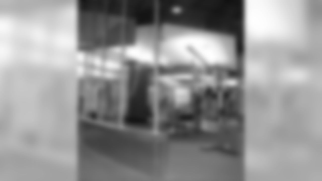 The project now complete, here's the view that players enjoy when they walk in from the locker room.