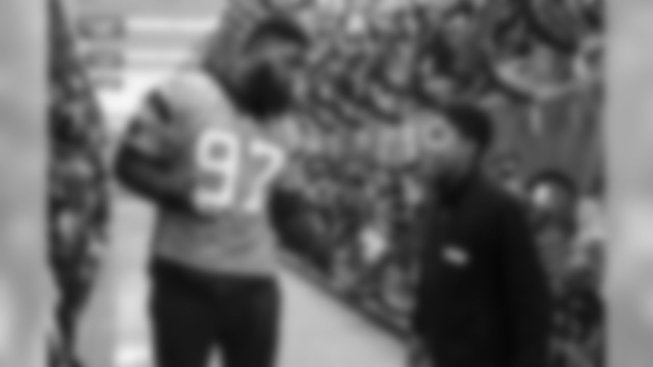 The Carolina Panthers and United Way partner with Academy Sports to give a $200 hoping spree to several area middle school children on Tuesday, Dec. 4, 2018 in Concord, NC.