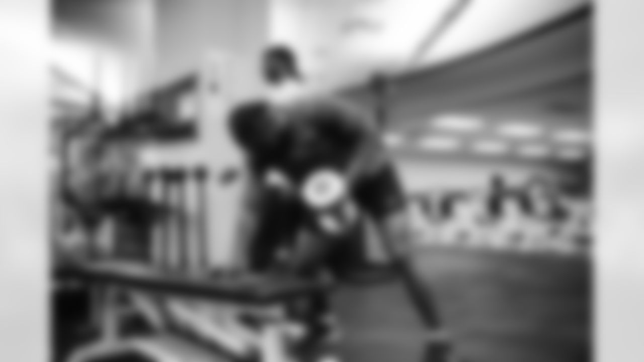 Offseason workouts in the weight room
