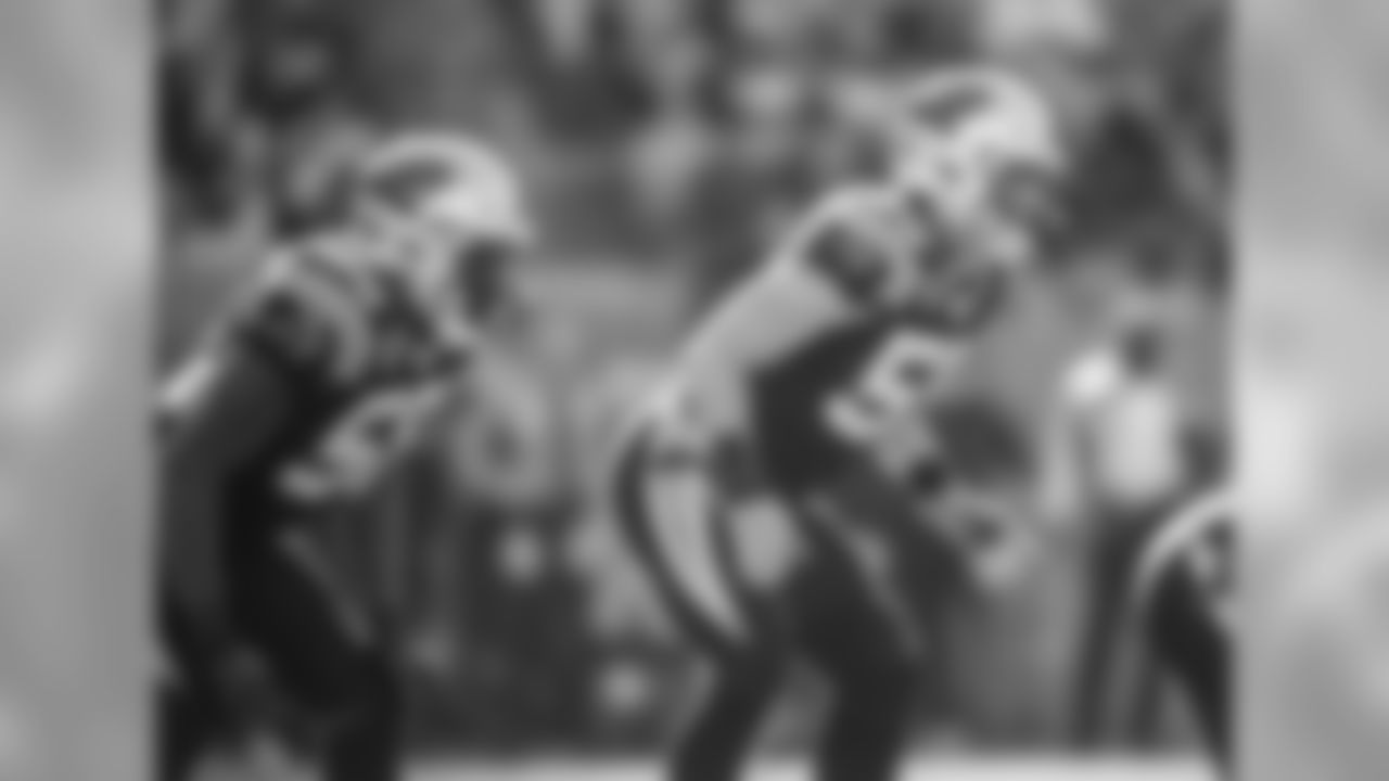 Luke Kuechly and Thomas Davis during a game against the Atlanta Falcons at Bank of America Stadium on Sunday, December 23, 2018.