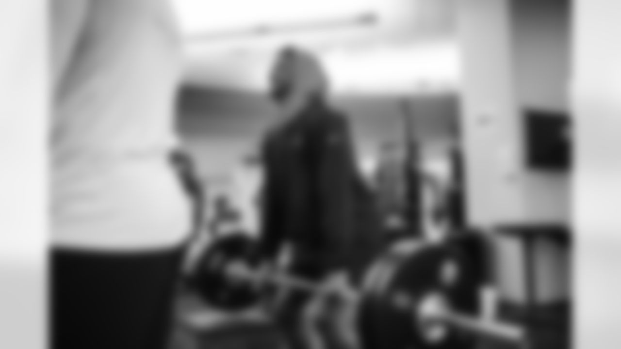 Offseason workouts in the weight room
