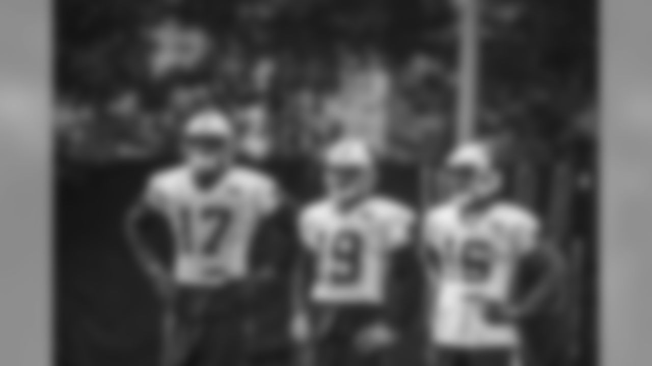 WRs Devin Funchess, Ted Ginn. Jr. and Jarrett Boykin