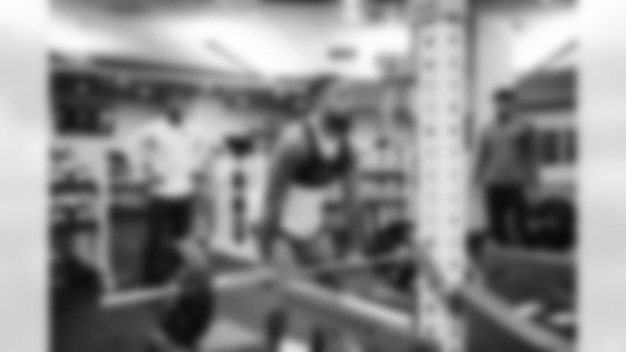 Offseason workouts in the weight room