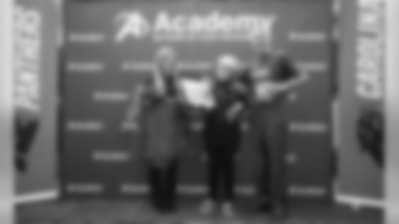 The Carolina Panthers and United Way partner with Academy Sports to give a $200 hoping spree to several area middle school children on Tuesday, Dec. 4, 2018 in Concord, NC.