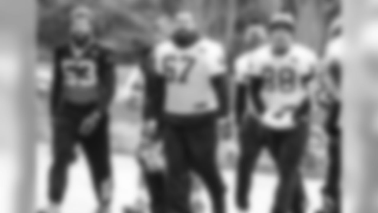 LB Ben Jacobs, C Ryan Kalil and TE Greg Olsen