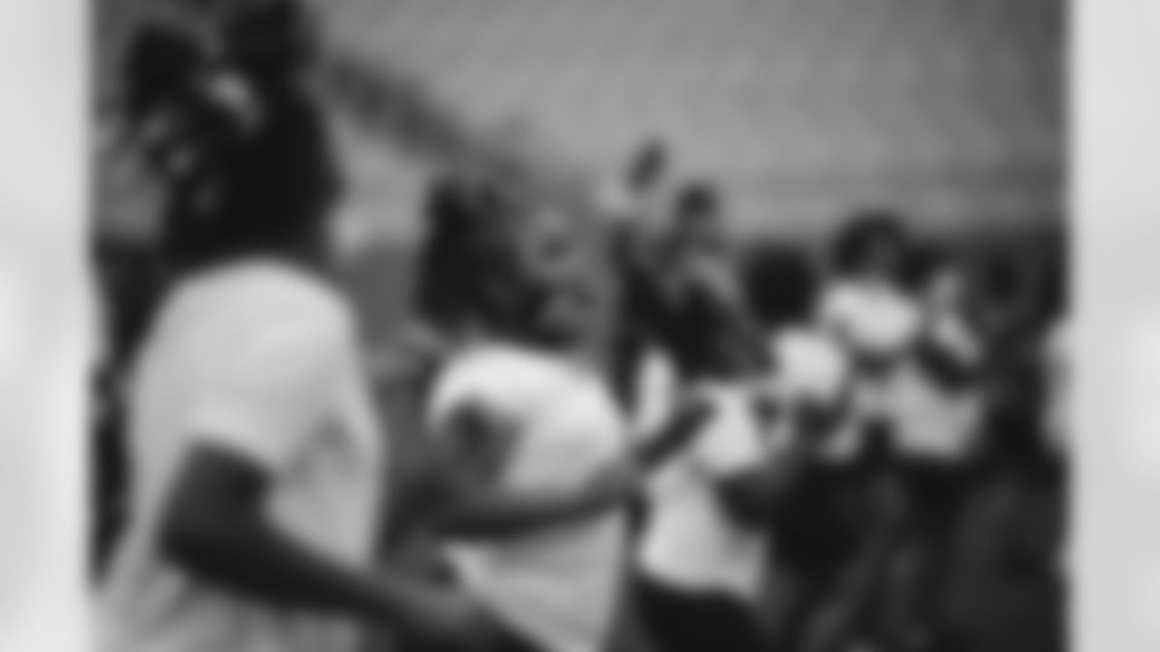 The Panthers hosted the Police Activities League of Charlotte youth football team for a special practice experience at Bank of America Stadium on Wednesday