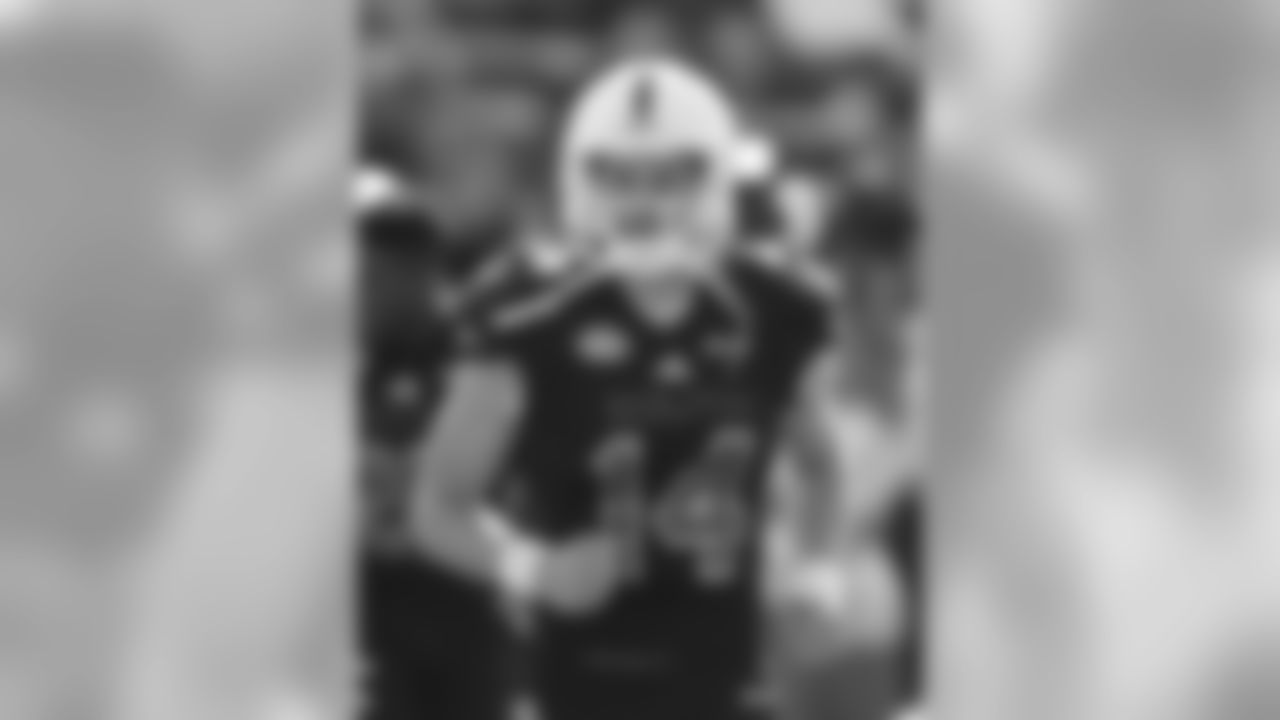 South punter Jake Bailey of Stanford (14) before the start of the Senior Bowl college football game, Saturday, Jan. 26, 2019, in Mobile, Ala. (AP Photo/Butch Dill)