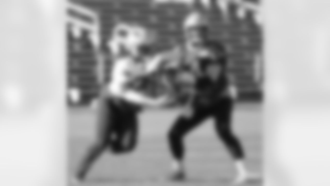 Rhamondre Stevenson and Jarrett Stidham