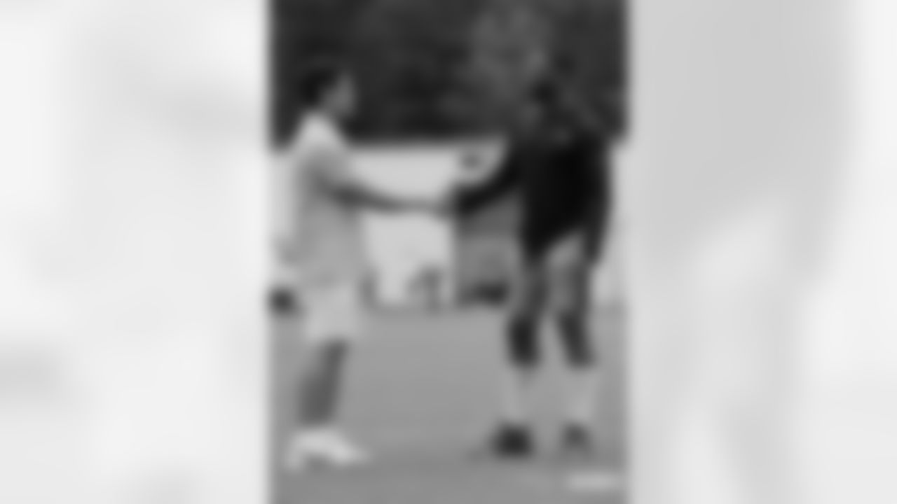 Tedy Bruschi and Ronnie Perkins