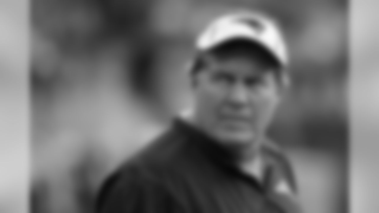 New England Patriots head coach Bill Belichick looks across the field before an NFL football preseason game against the Washington Redskins in Landover, Md., Thursday, Aug. 7, 2014. (AP Photo/Alex Brandon)