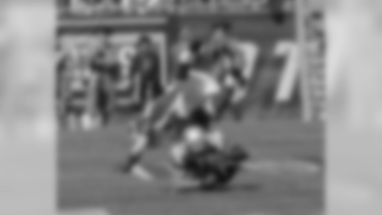Sterling Moore up-ends his defender