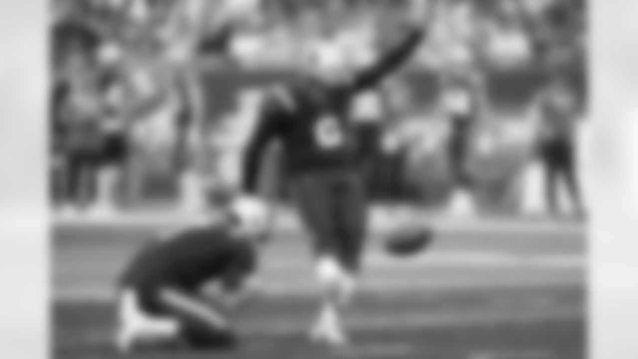 New England Patriots place kicker Nick Folk (6) kicks a field goal as punter Jake Bailey, left, releases the ball in the first half of an NFL football game against the Indianapolis Colts, Sunday, Nov. 6, 2022, in Foxborough, Mass.