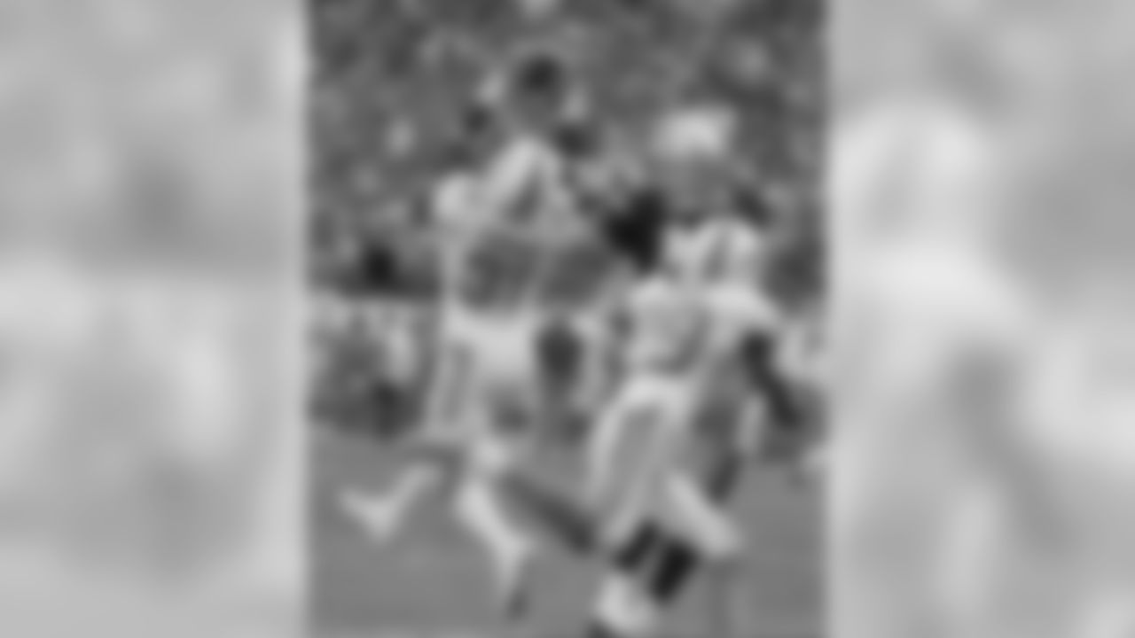 Tom Brady is intercepted in the endzone
