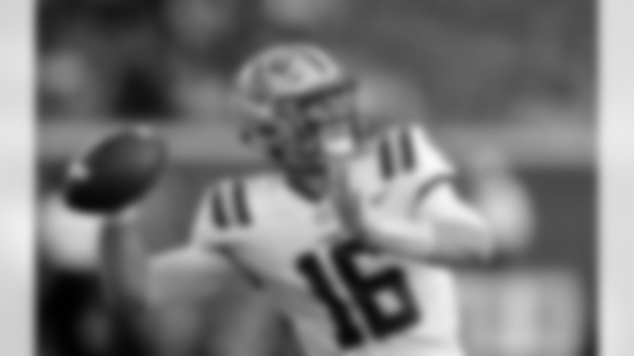 LSU quarterback Danny Etling (16) passes during pregame warmups of an NCAA college football game against Mississippi in Oxford, Miss., Saturday, Oct. 21, 2017. No. 24 LSU won 40-24. (AP Photo/Rogelio V. Solis)