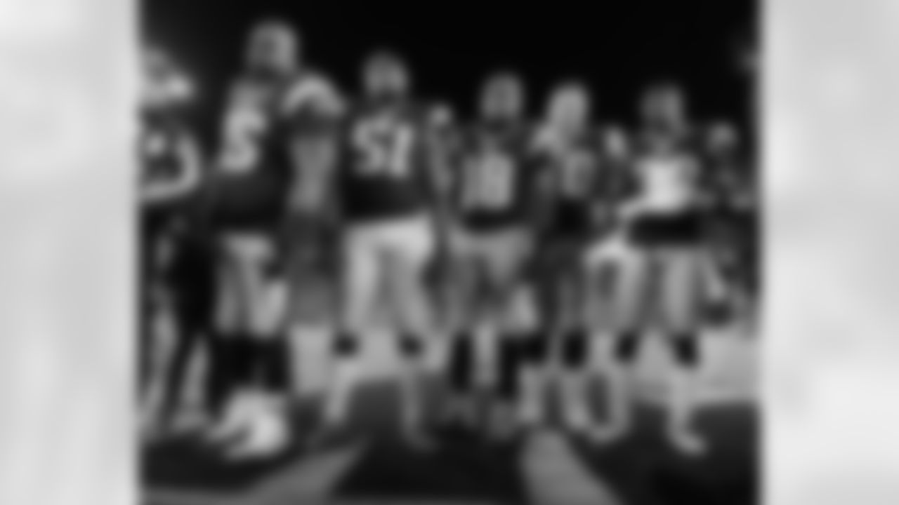The Patriots' captains pre-game