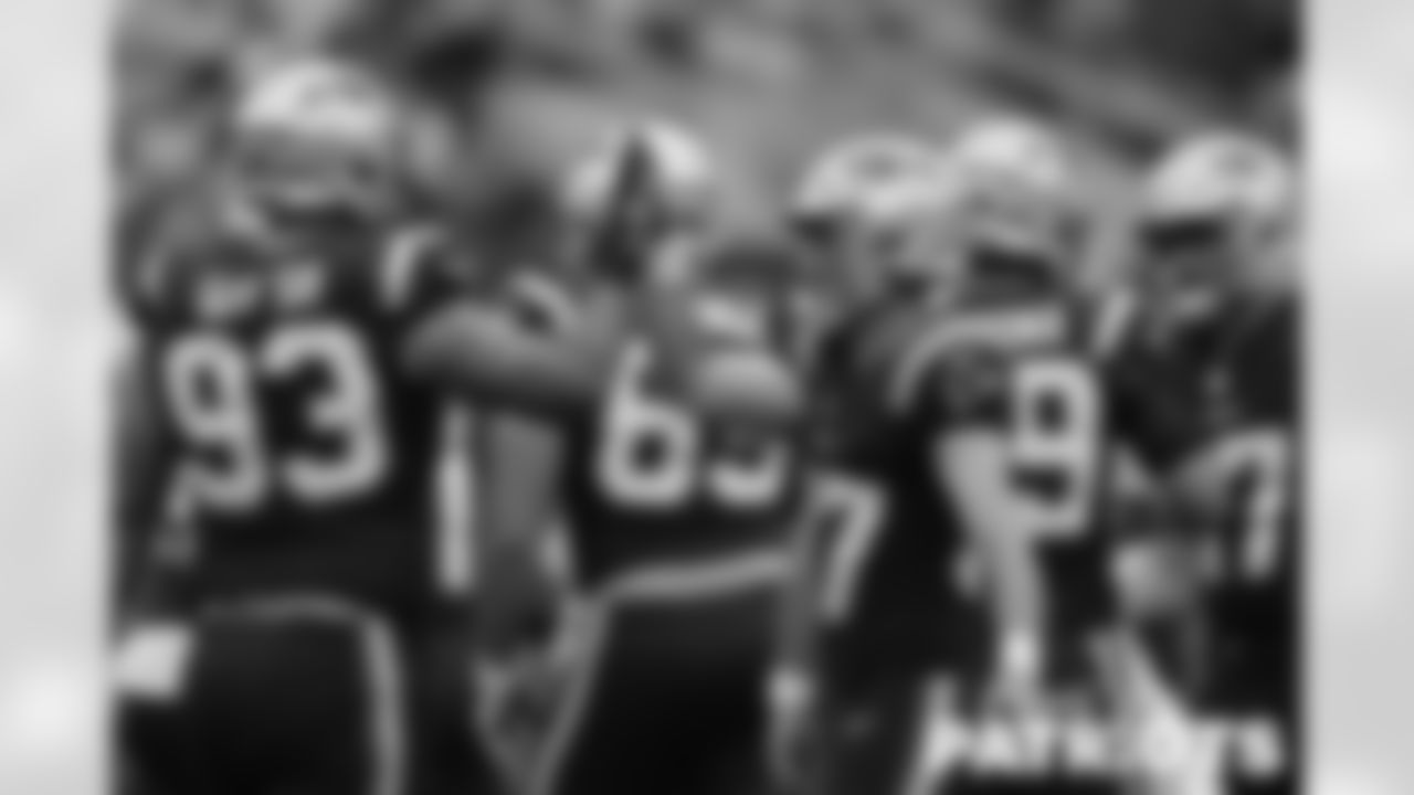 Patriots kicker Chad Ryland (37) and defensive lineman Lawrence Guy Sr. (93).