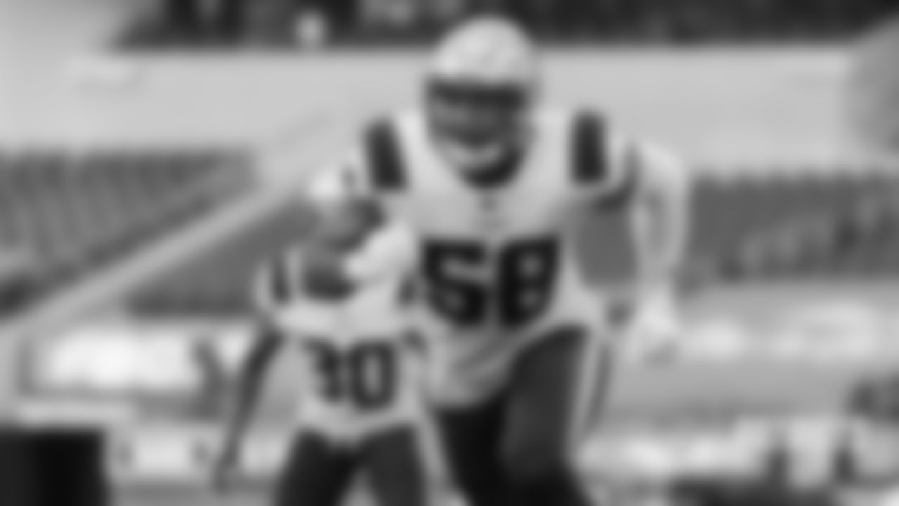 Anfernee Jennings, LB: Jennings has been thrown into the fire this season and he fits the traditional mold of a versatile Patriots linebacker, who has the length and strength to play inside and outside. He's taken some lumps early on, but that experience should start to pay dividends. Jennings has three-down potential.