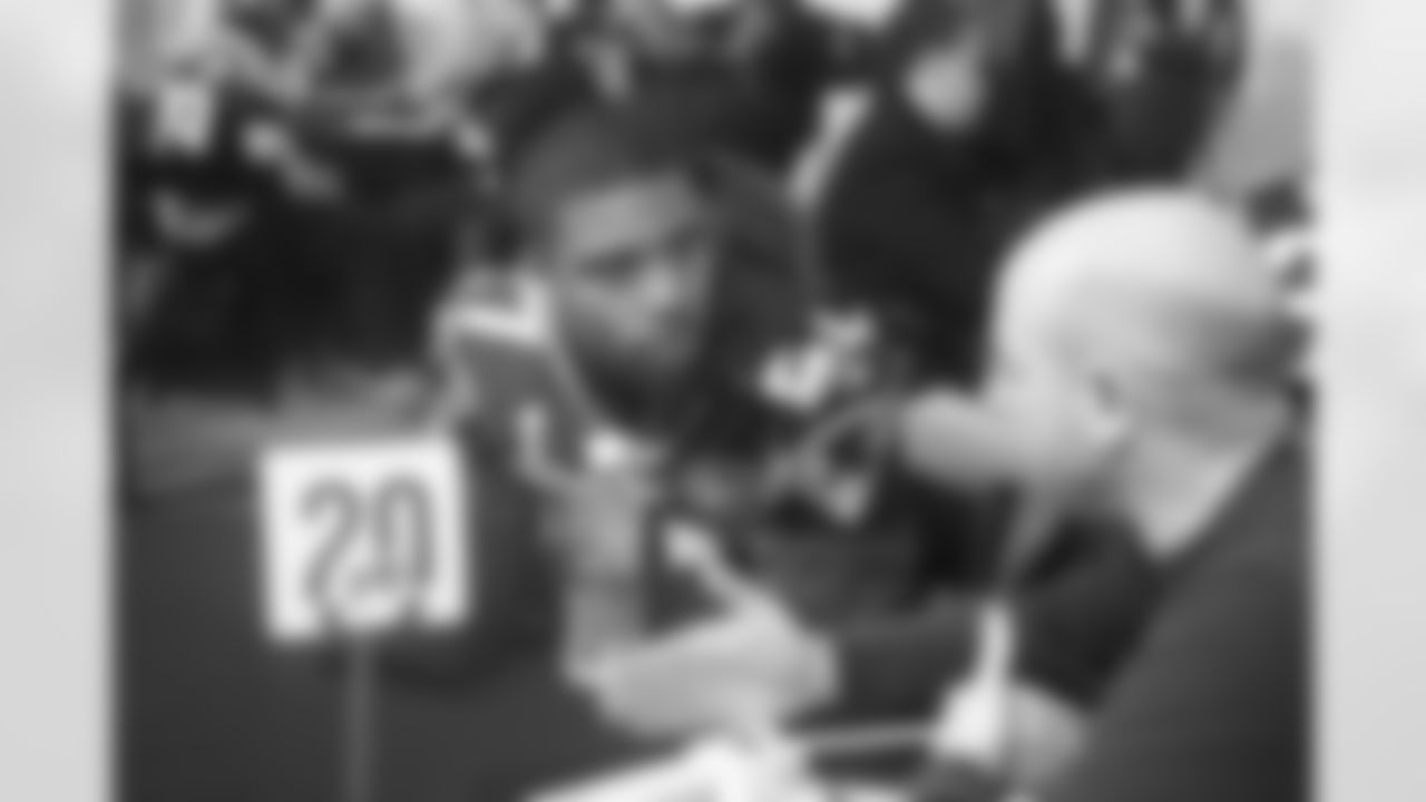 Antwaun Molden answers a question from PFW's Erik Scalavino