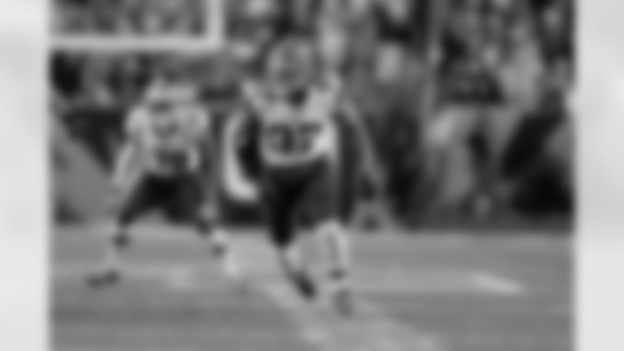 Cleveland Browns linebacker Jabaal Sheard (97) runs in pursuit during a week 10 NFL football game against the Cincinnati Bengals in Cincinnati, Ohio on Thursday, November 6, 2014. The Browns defeated the Bengals 24-3. (AP Photo/Scott Boehm)