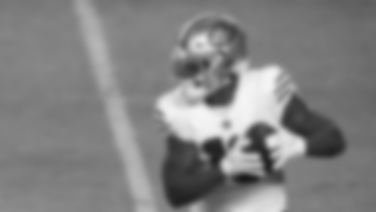 Deebo Samuel, WR: Samuel is getting back on track after missing the first three games of the season, putting up his best performance last week against the Rams with six catches for 66 yards. Last season, as a rookie, Samuel had 57 catches for 802 yards. He's a hard-charger and is used in a variety of ways. The Patriots defense must be ready for his physicality after the catch.
