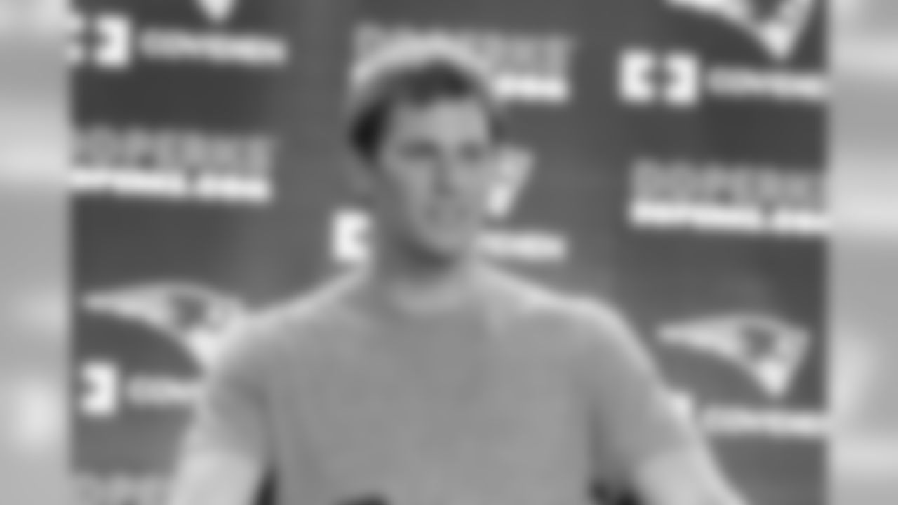 Tom Brady addresses the media during his weekly press conference