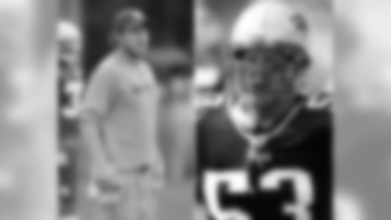 Giants assistant special teams coach Larry Izzo played in 127 games at linebacker for the Patriots from 2001-08 and served as a special teams captain in all eight of his seasons in New England. Izzo won three Super Bowl rings with the Patriots and was named to the Pro Bowl in 2002 and 2004.