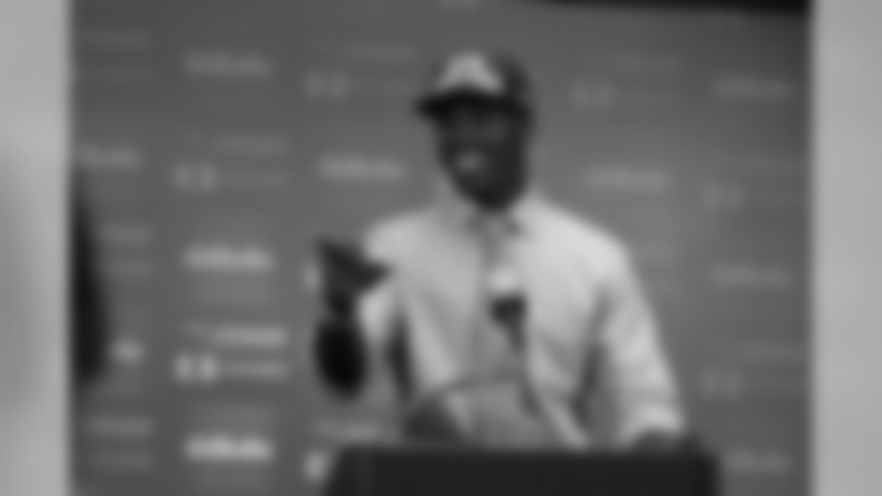 Chandler Jones addresses the media at Gillette Stadium