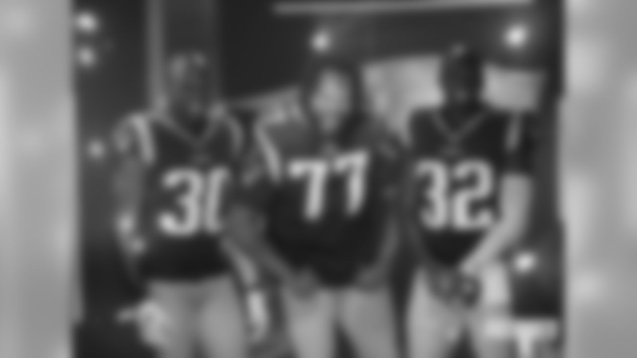 Jason McCourty, Michael Bennett and Devin McCourty