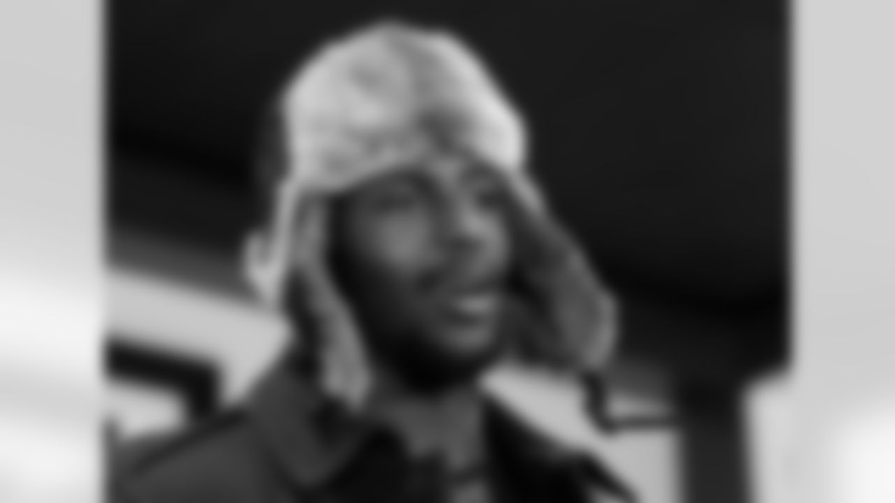New England Patriots free safety Devin McCourty speaks outside the locker room after an NFL divisional playoff football game against the New England Patriots Saturday, Jan. 10, 2015, in Foxborough, Mass. The Patriots won 35-31 to advance to the AFC Championship game. (AP Photo/Elise Amendola)