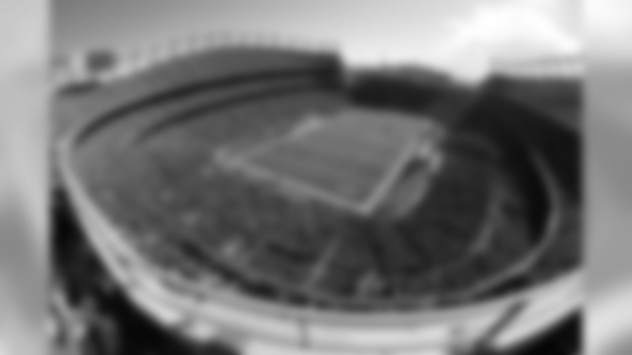 A general, overall view of the interior of Sports Authority Field at Mile High as seen from the upper deck level and fans watch the action on the playing field from the stands during the NFL AFC Championship playoff football game between the New England Patriots against the Denver Broncos, Sunday, Jan. 24, 2016, in Denver. The Broncos won 20-18. (Scott Boehm via AP)