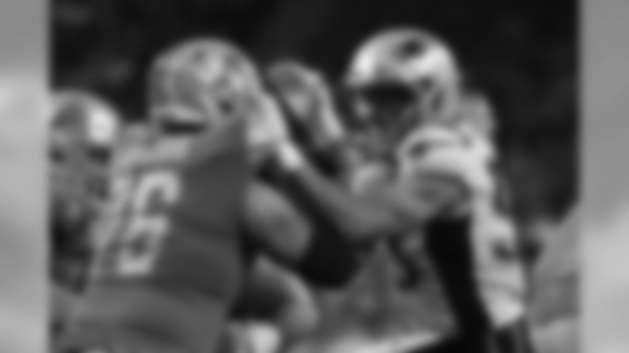 New England Patriots defensive lineman Chase Winovich goes up against Detroit Lions offensive guard Oday Aboushi (76) during the second half of a preseason NFL football game Thursday, Aug. 8, 2019, in Detroit. (AP Photo/Paul Sancya)