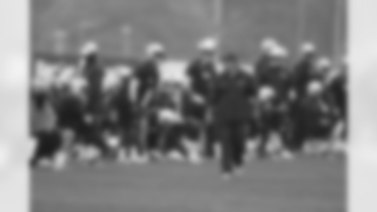 Bill Belichick watches on at OTAs