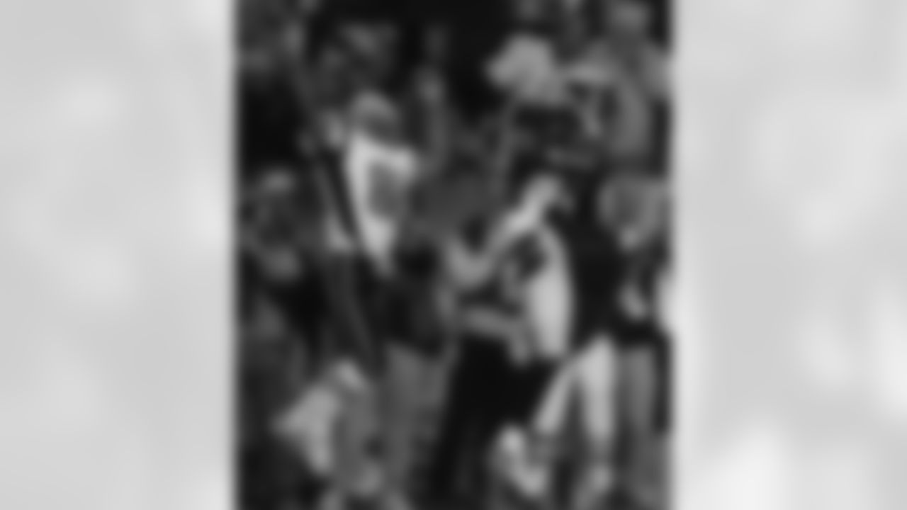 Denver forced five turnovers, highlighted by a 103-yard interception return by CB Champ Bailey, in the Broncos 27-13 win over the Patriots in the AFC Divisional Round on Jan. 14, 2006.