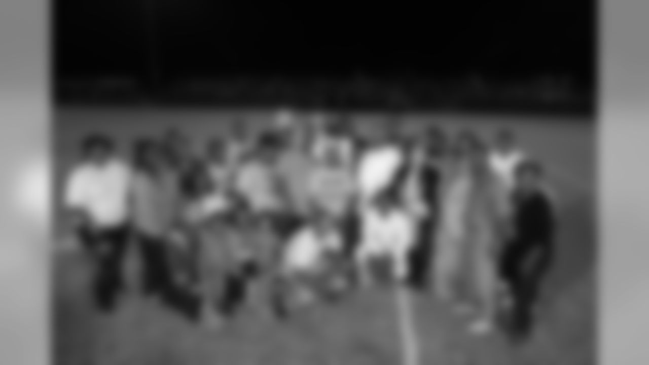 Three-time NFL Super Bowl champion Troy Brown visited his former high school of Blackville-Hilda High School in Blackville, SC Friday, October 16, 2015 to meet old friends, speak to the Hawks football team and present the school's football program with his Wilson golden football as part of the NFL's Super Bowl High School Honor Roll. (Jason E. Miczek/AP Images for the National Football League)