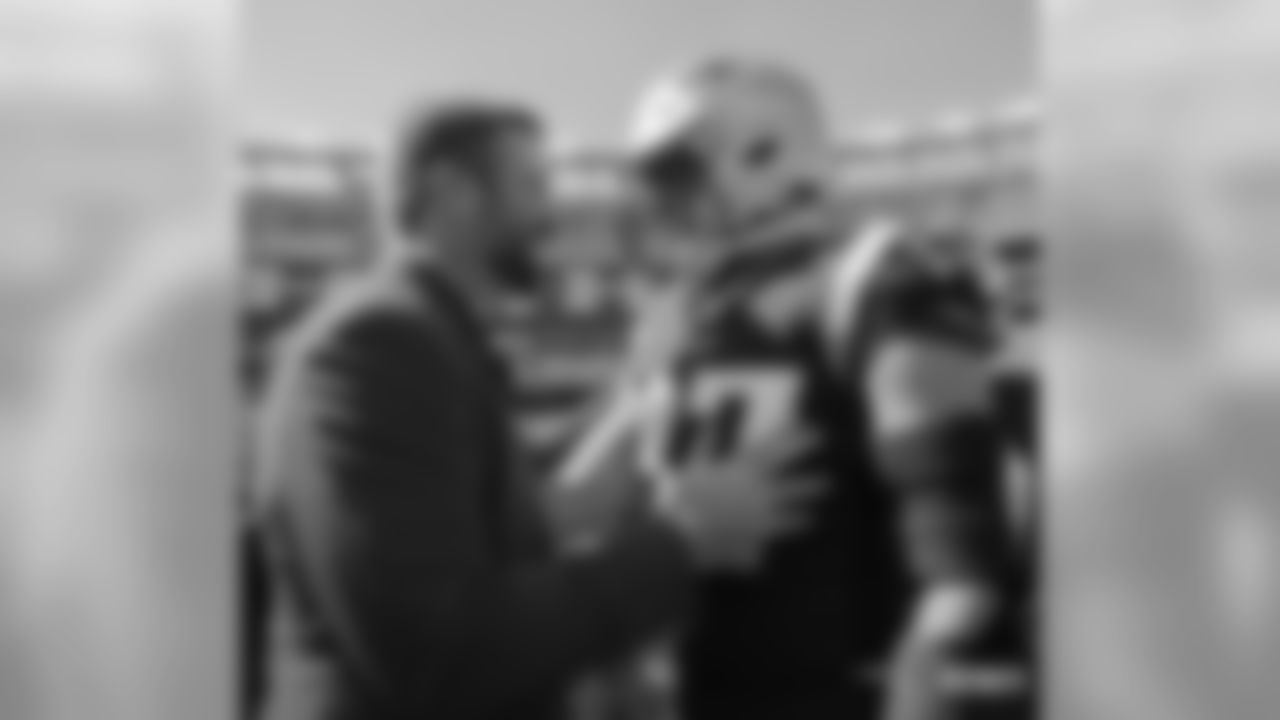 Matt Light and Rob Gronkowski