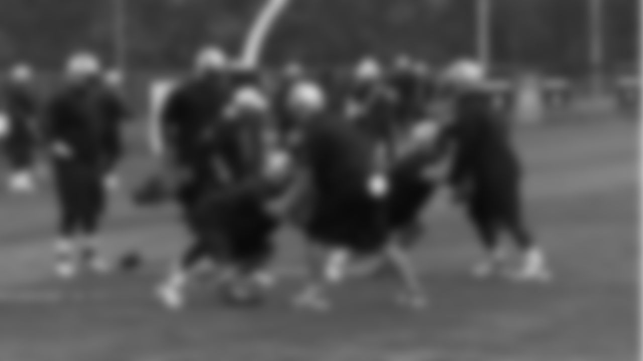 Patriots' players participate in drills on Tuesday